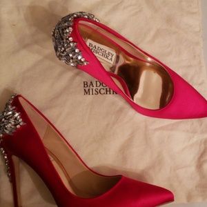 Badgley Mischka crystal shoes